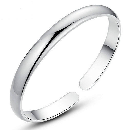 925 Silver Open Bangle Bracelet